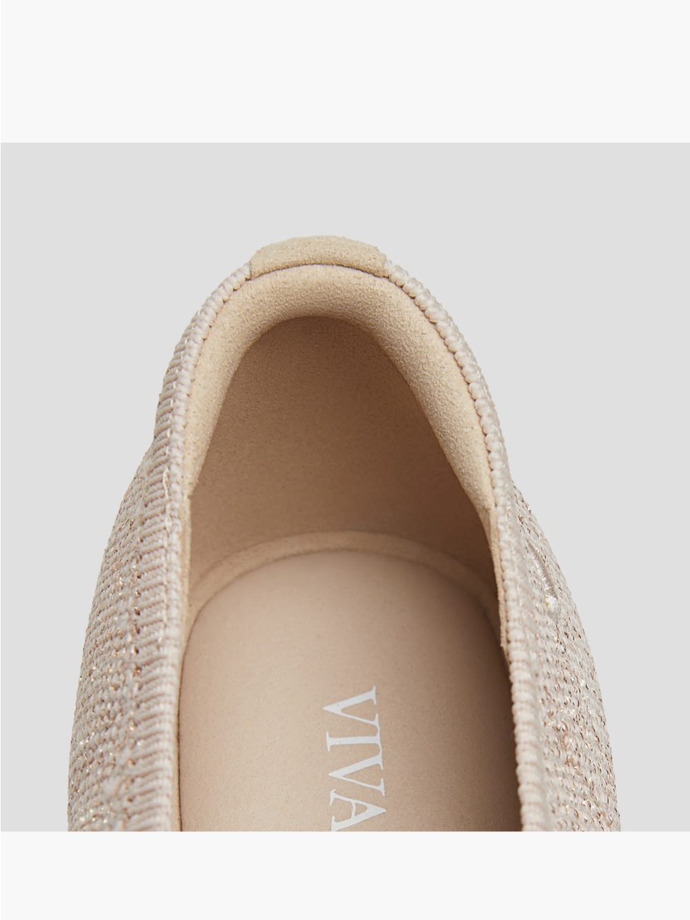 VIVAIA Beige Pink Knit Mary Jane Ballet Flats Women's Size 37 EU 6.5 US - Picture 7 of 13